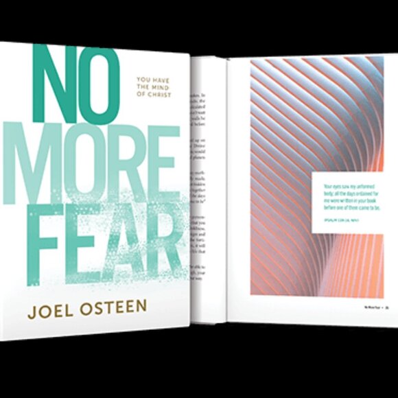 NEW! NO MORE FEAR Book BY Reverend Joel Osteen RARE YOU HAVE THE MIND OF CHRIST - Picture 3 of 3